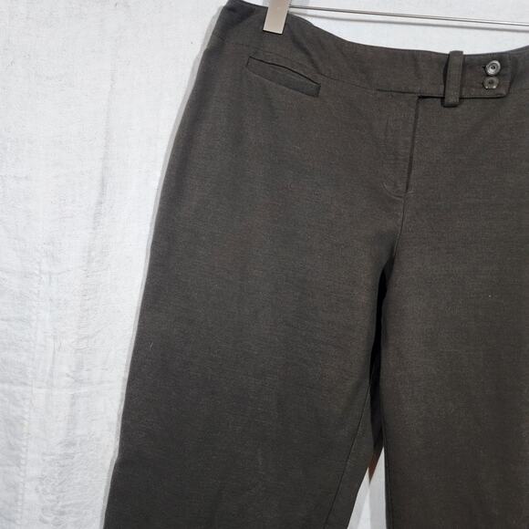 Eileen Fisher Olive Green Stretch Tab Waist Pants - L - Picture 2 of 6